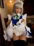 cosplay美女套图 c77 Sakuya Izayoi　白丝假发扮相(1)(11)